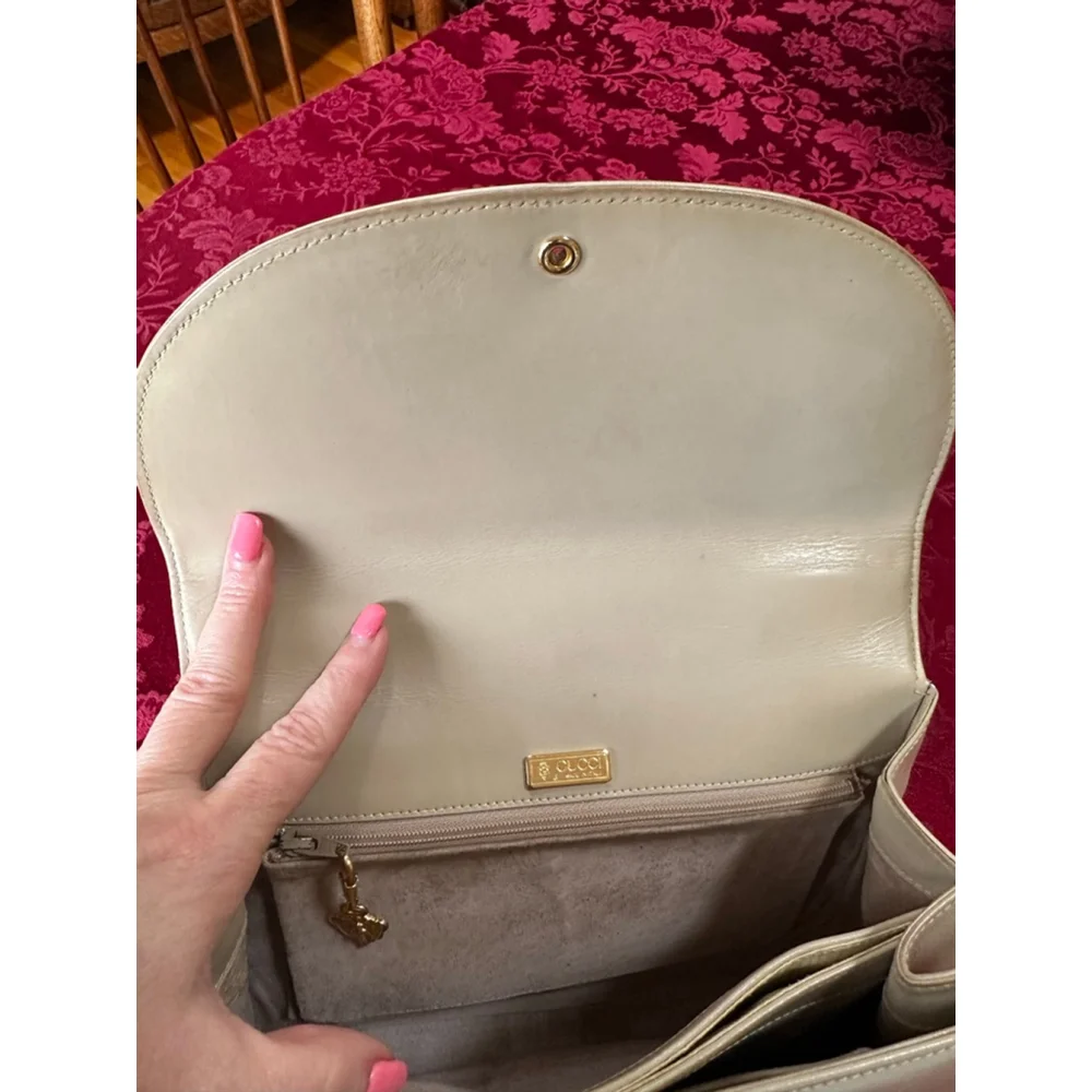 Gucci Beige Leather Vintage Top Handle Satchel - Picture 10 of 14